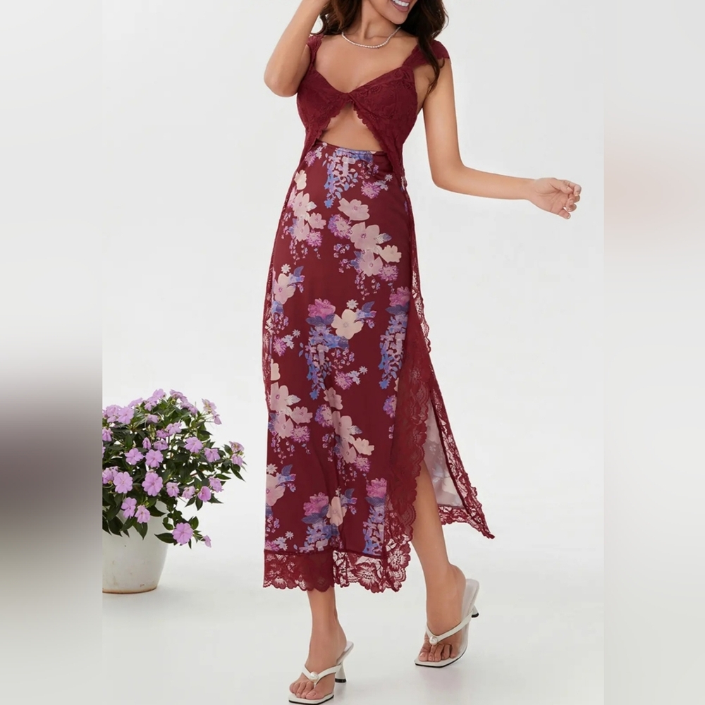 NWT Free People Suddenly Fine Maxi Slip